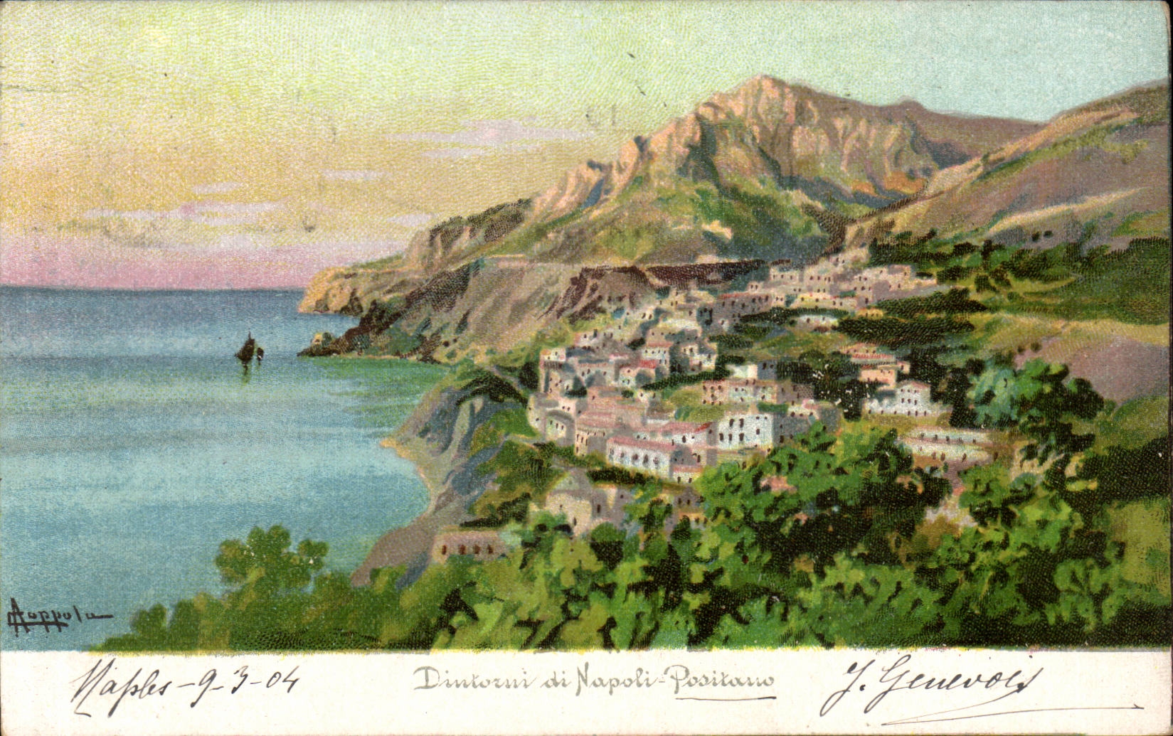CPA Italie Italia Dimiorin di Napoli Poistario