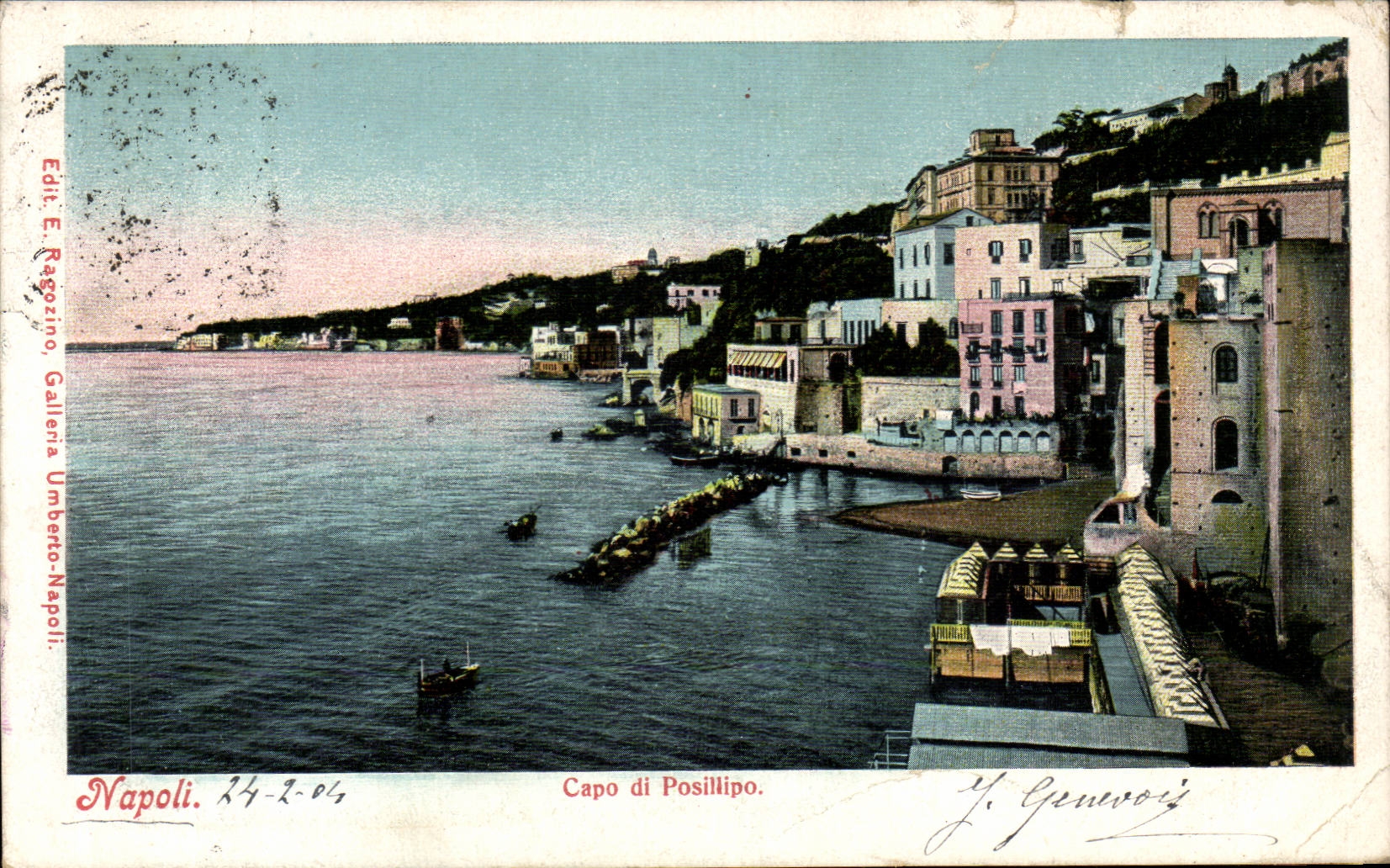 CPA Italie Italia Napoli Capo di Posillipo