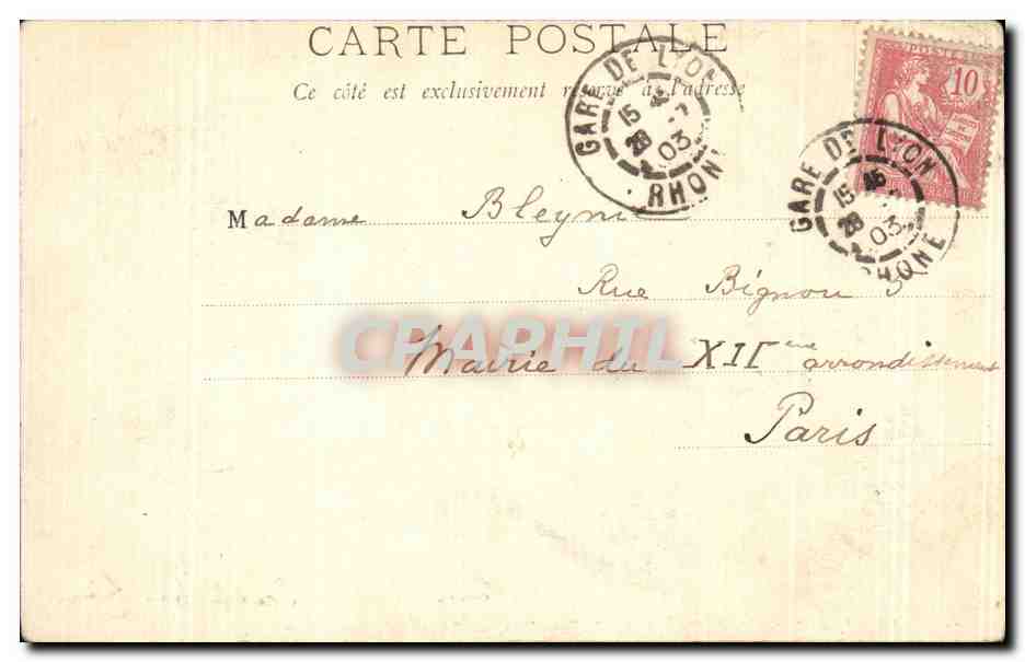 LYON — Ensemble de Notre Dame de Fourvières — LL. — Verso