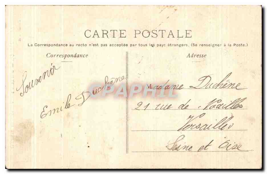 Le Teilleul CPA Distillerie des Landes — Rückseite