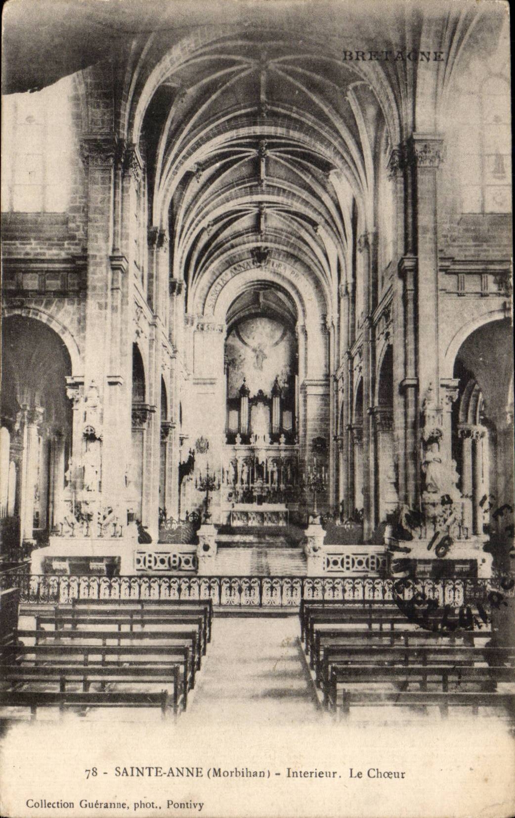 CPA Sainte Anne Interieur Le choeur