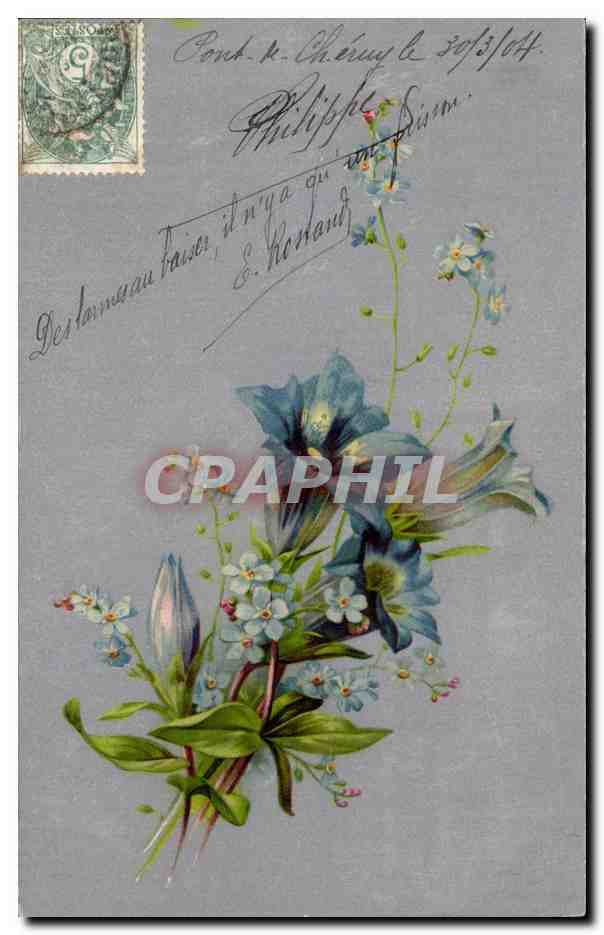 CPA Fantaisie Fleurs
