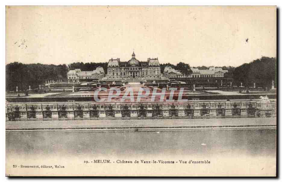 CPA Melun Chateau de Vaux le Vicomte Vue d'ensemble