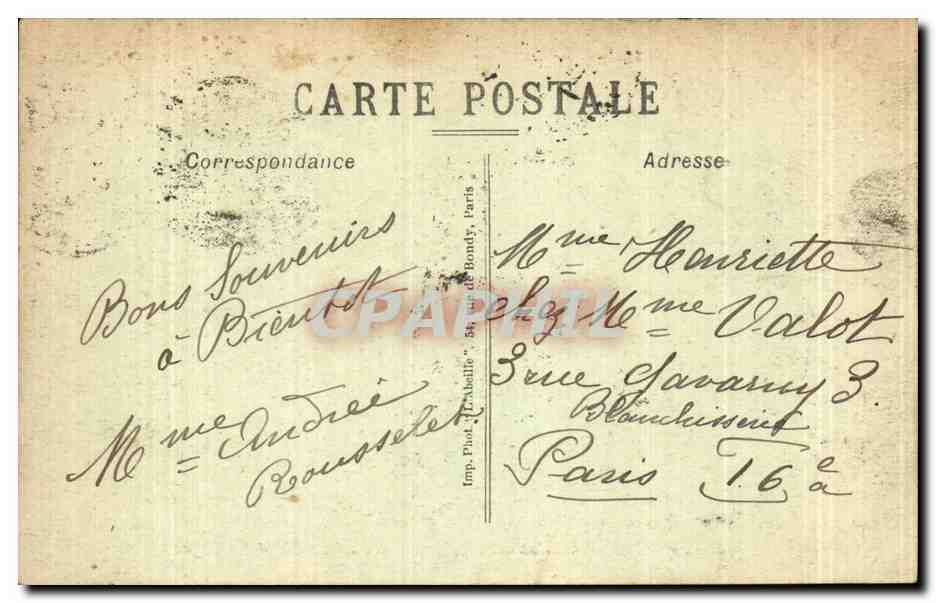 CPA Suresnes La route strategique et fort du Mont Valerien — Rückseite
