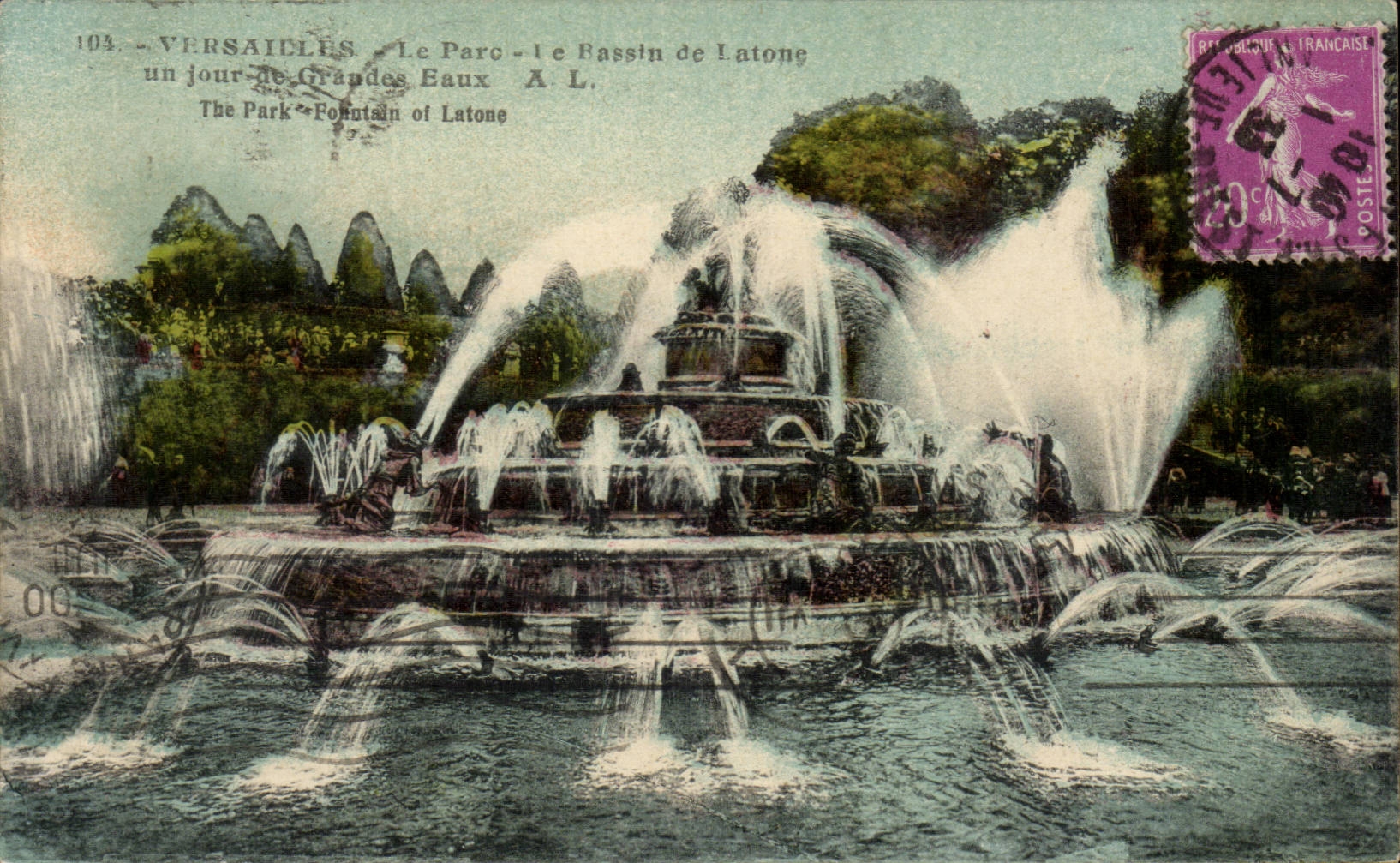 CPA Versailles Le parc Le bassin de Latone