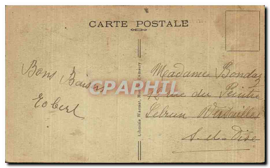 Montfort-l'Amaury (S.-et-O.) — Vista general — Librería Warrant — Reverso
