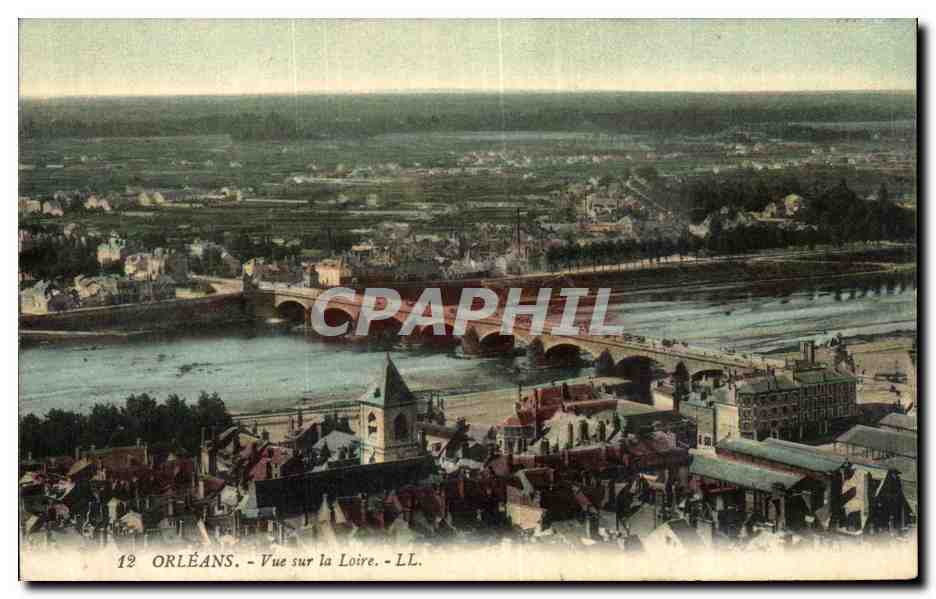 CPA Orleans Vue sur la Loire