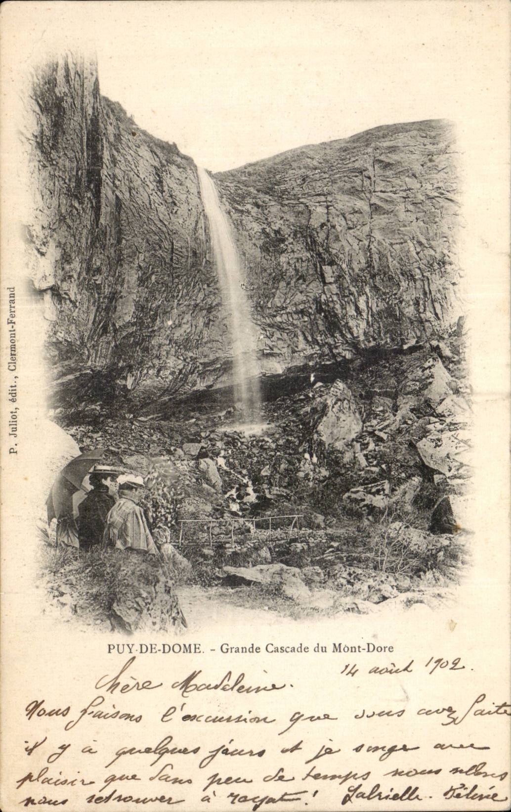 CPA Puy de Dome Grande cascade du Mont Dore