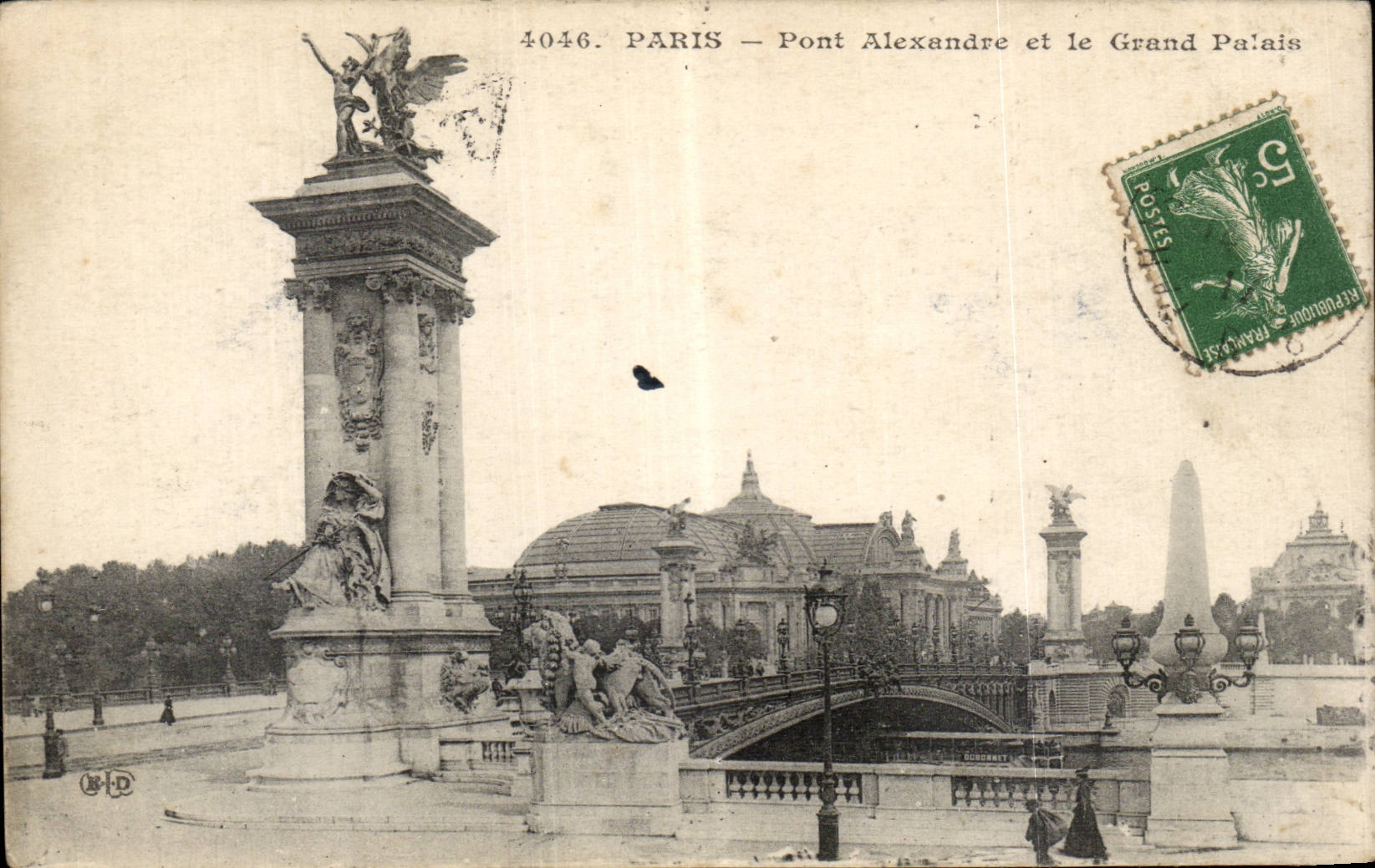 CPA Paris Pont Alexandre et le grand palais