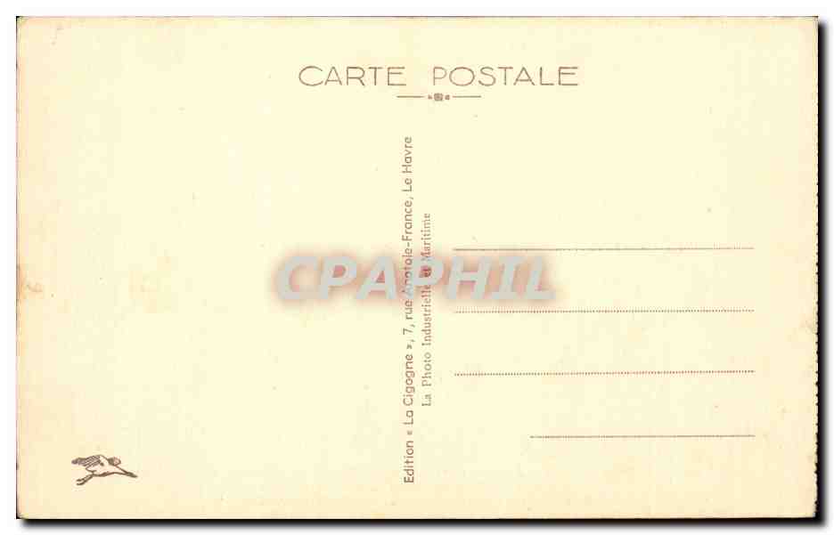 Normandie — Le plus grand paquebot du Monde de la Cie Générale Transatlantique — N° 7 - 37 — Verso
