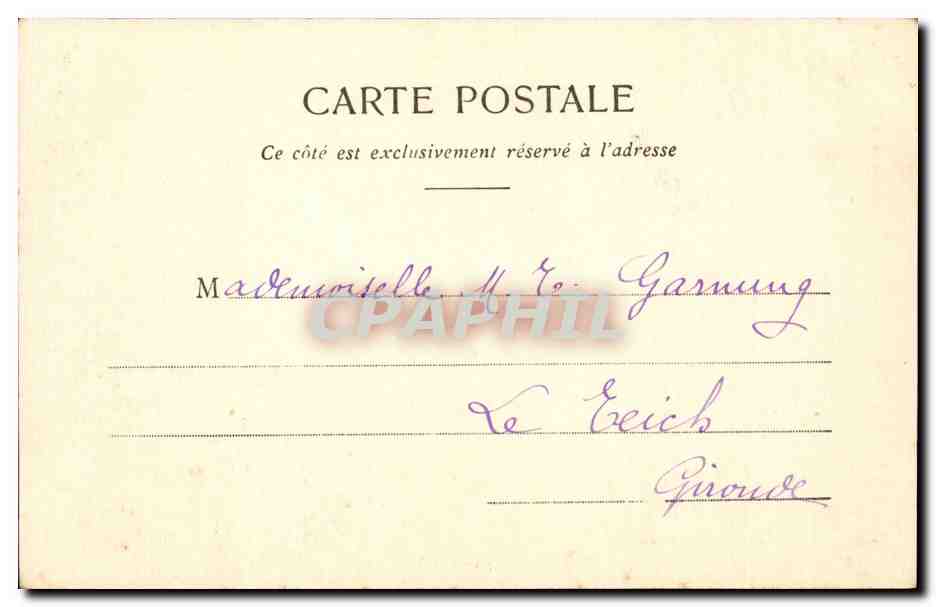 CPA Arras L'eglise de Notre DAme des Ardents — Rückseite
