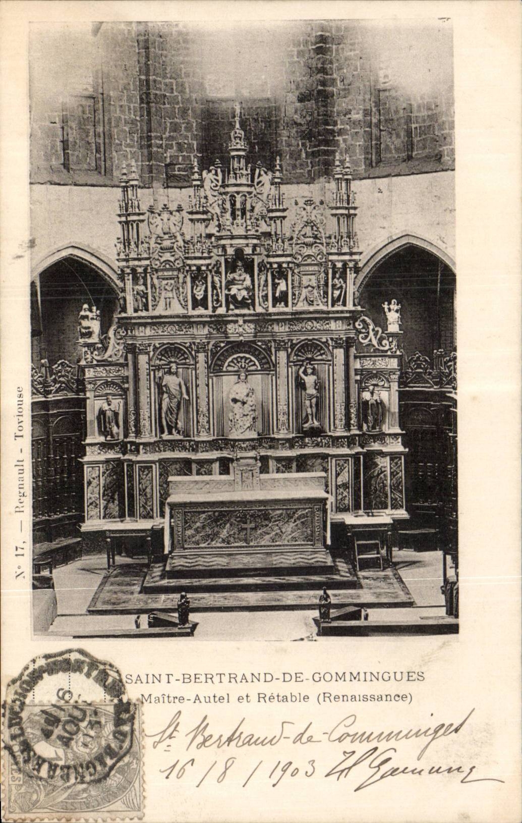 CPA Saint Bertrand de Comminges Maitre autel et retable (Renaissance)