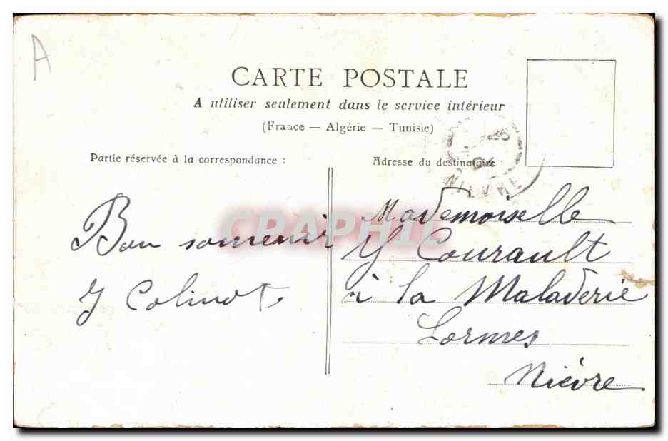 CPA Paris L'Etoile — Rückseite