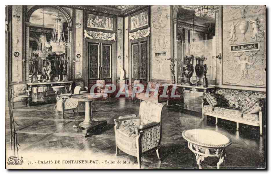 Palais de Fontainebleau — Salon de Musique — éditeur non identifié, n° 71
