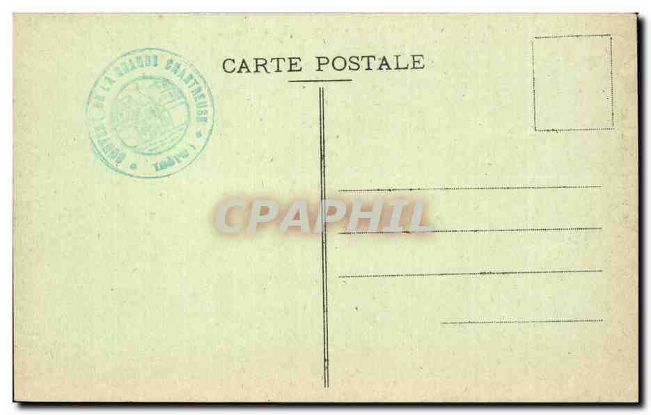 CPA Interieur du couvent de la Grance chartreuse Vue exterieure du grand cloitre — Verso