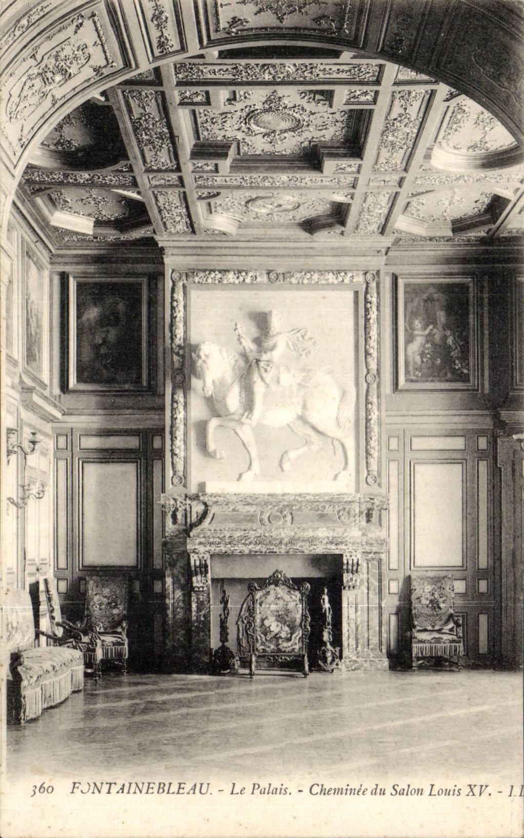 Fontainebleau - Il Palazzo - Camino del Salone di Luigi XV - n°360