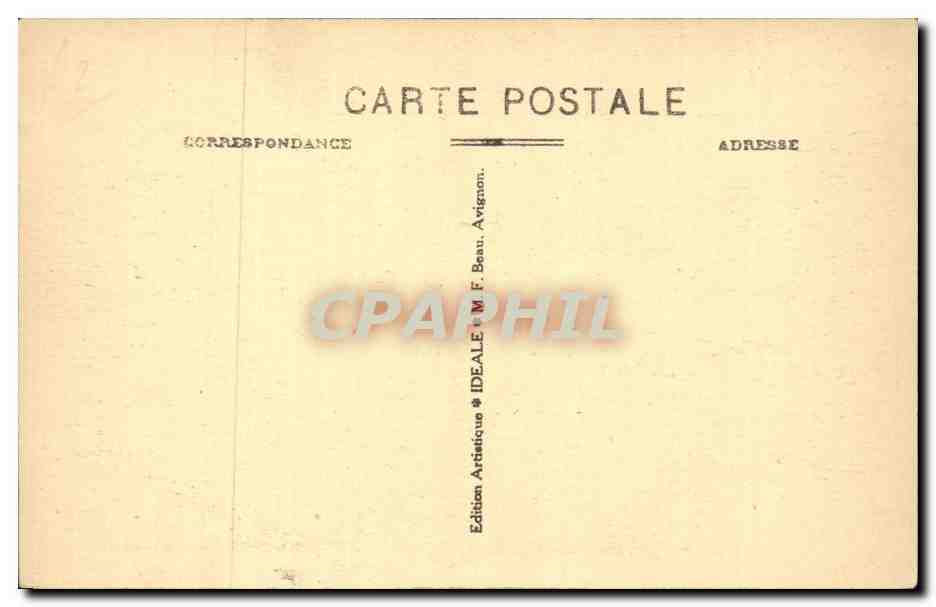 CPA Avignon Palais des Papes — Verso