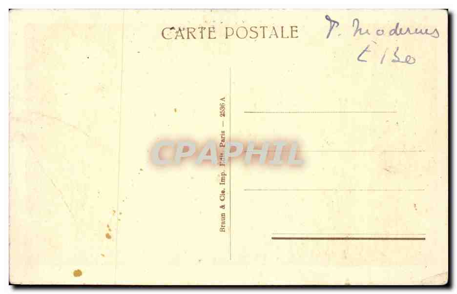 CPA Versailles Salon de l'oeil de boeuf  — Verso