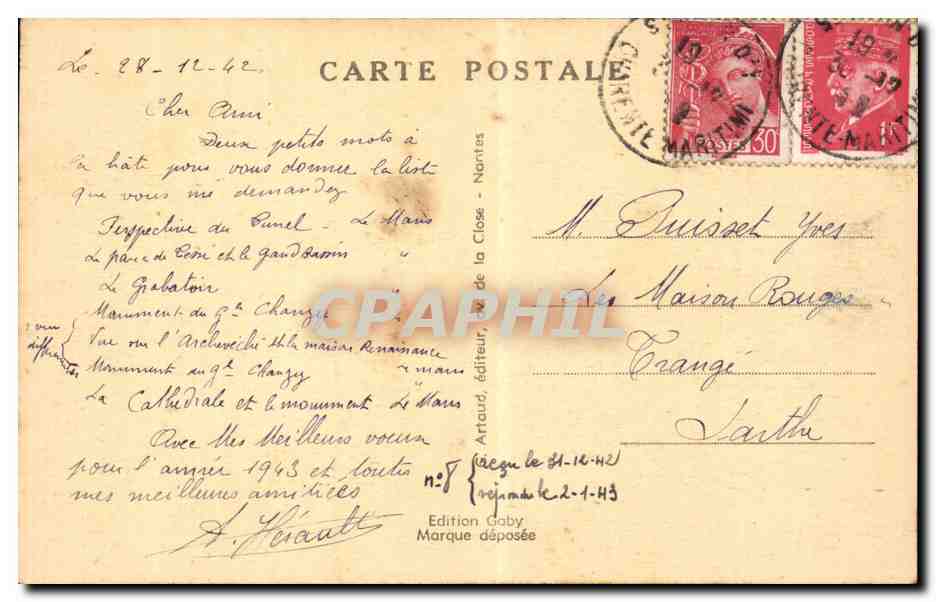 CPA Saint Jean d'Angely Les ecluses de Bernouet sur la Boutonne — Back