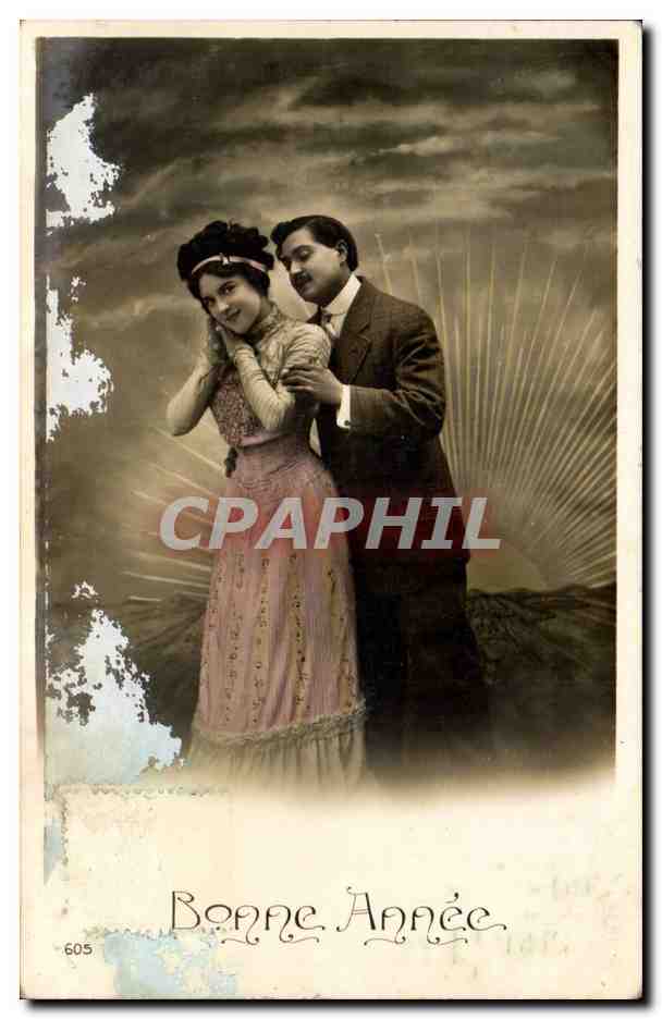 CPA Fantaisie Femme Bonne annee