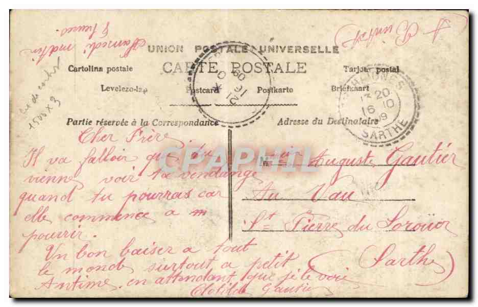 CPA Fantaisie Enfant — Rückseite