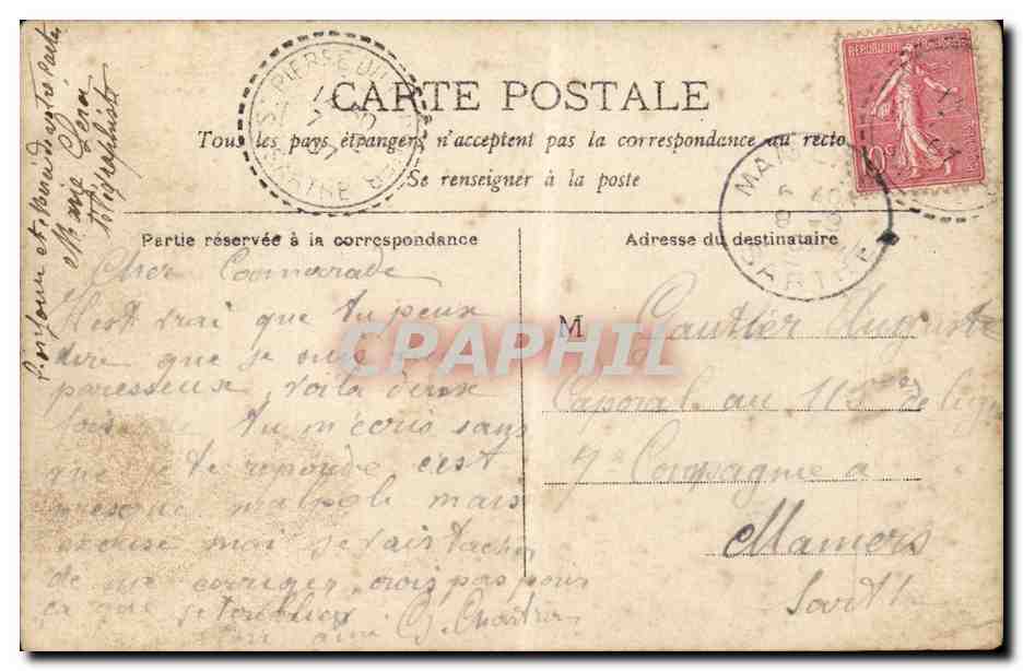 CPA Fantaisie Femme et enfant — Rückseite