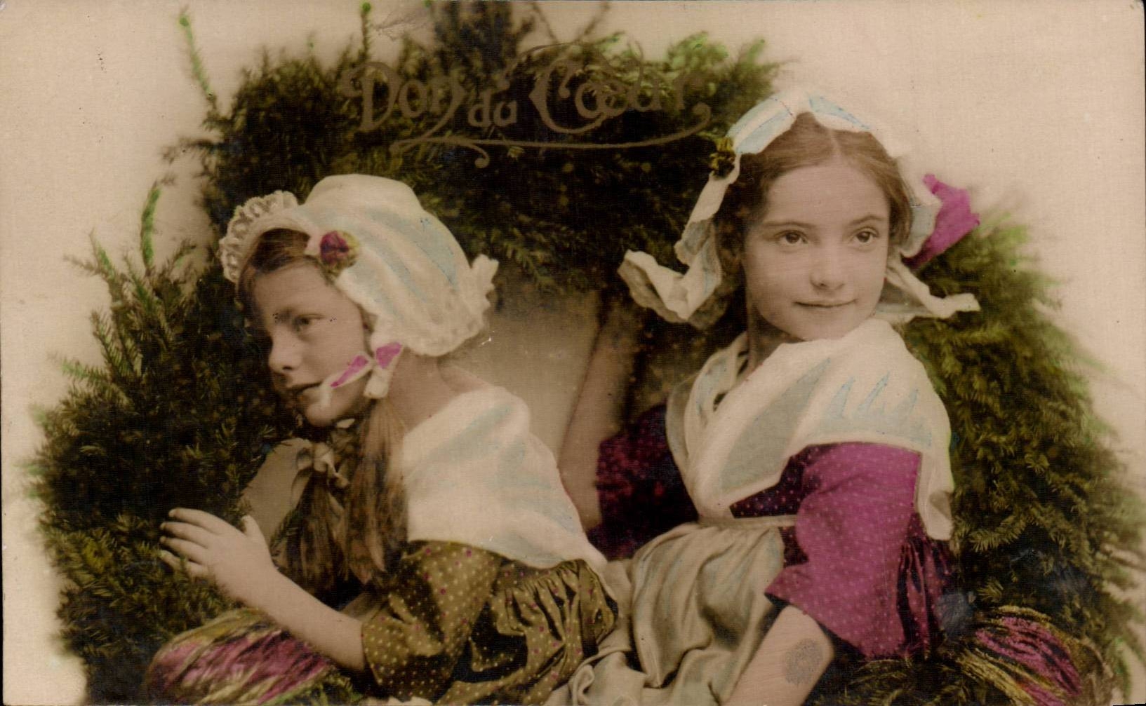 CPA Fantaisie Enfants Don du coeur