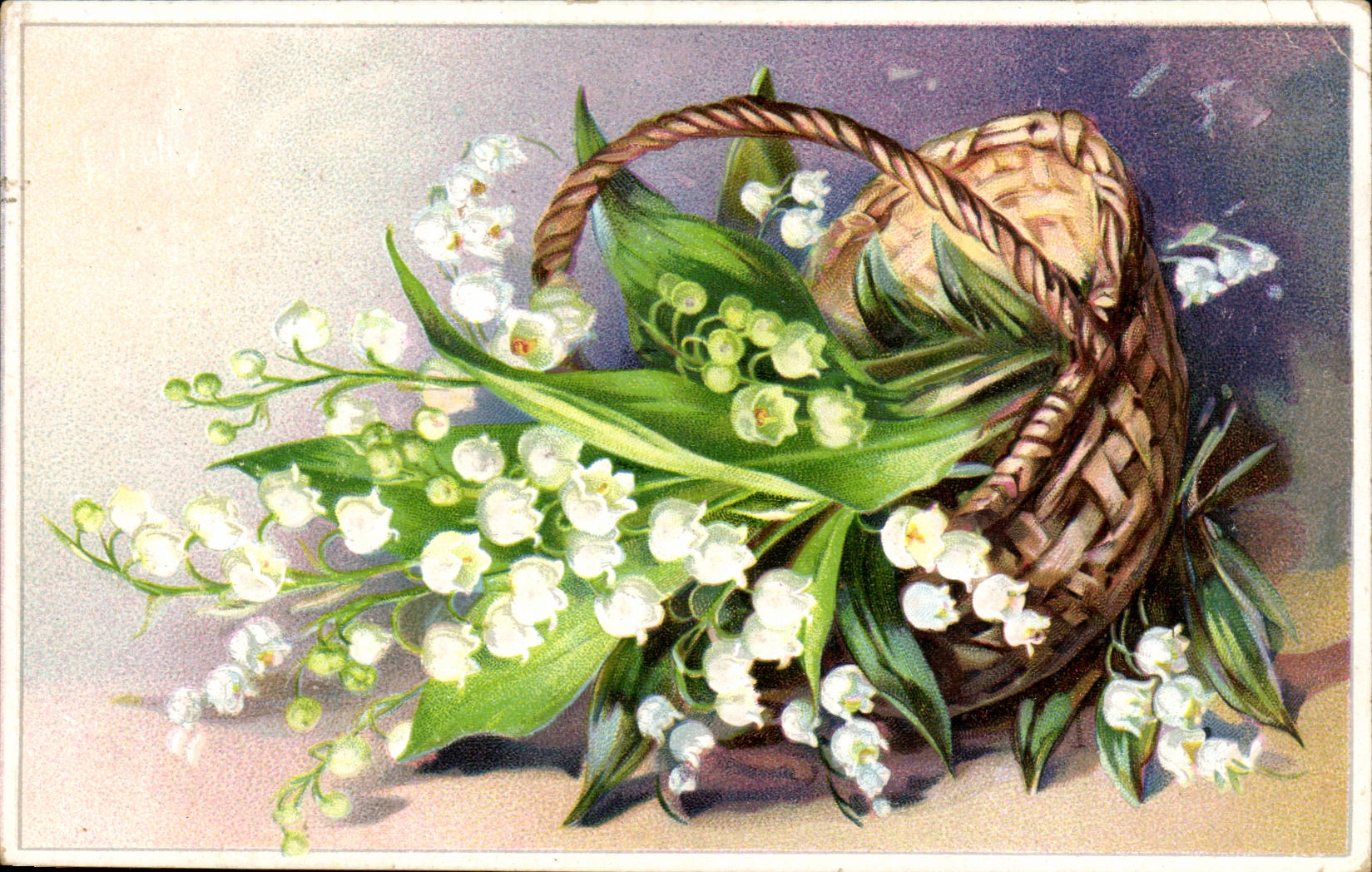 CPA Fantaisie Fleurs Muguet