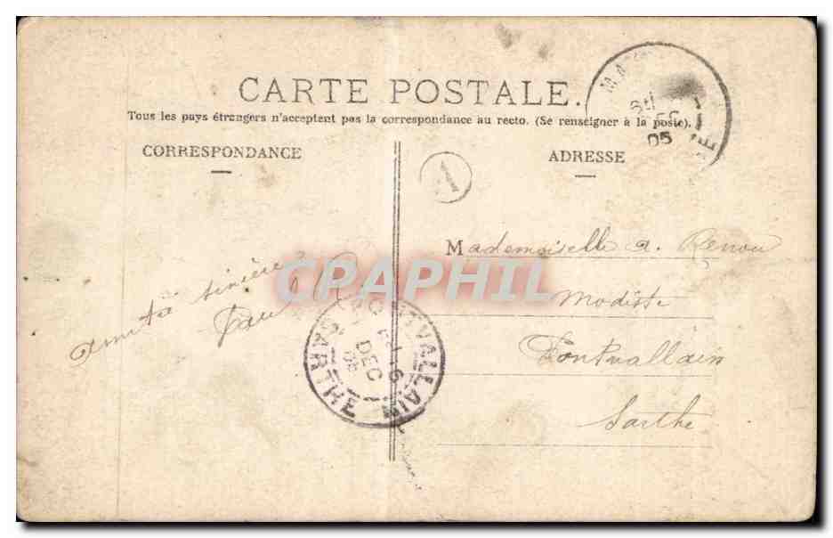 Mariage — L'âme vibre d'un même accord quand on échange l'anneau d'or — Éditeur : A. Lévy, n° 181504 — Rückseite