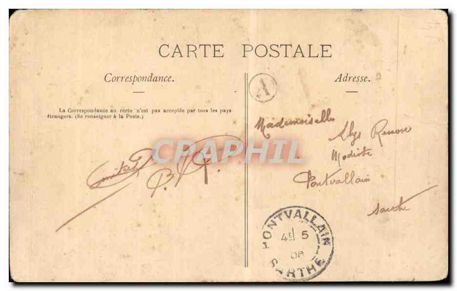 CPA Fantaisie Femme Idylle en ete — Rückseite