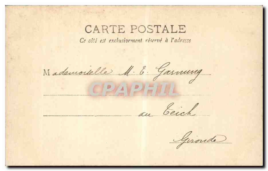 Giovane donna in abito da spiaggia — Marsiglia, 30 Dicembre 1903 — R. Serie 167 — Verso