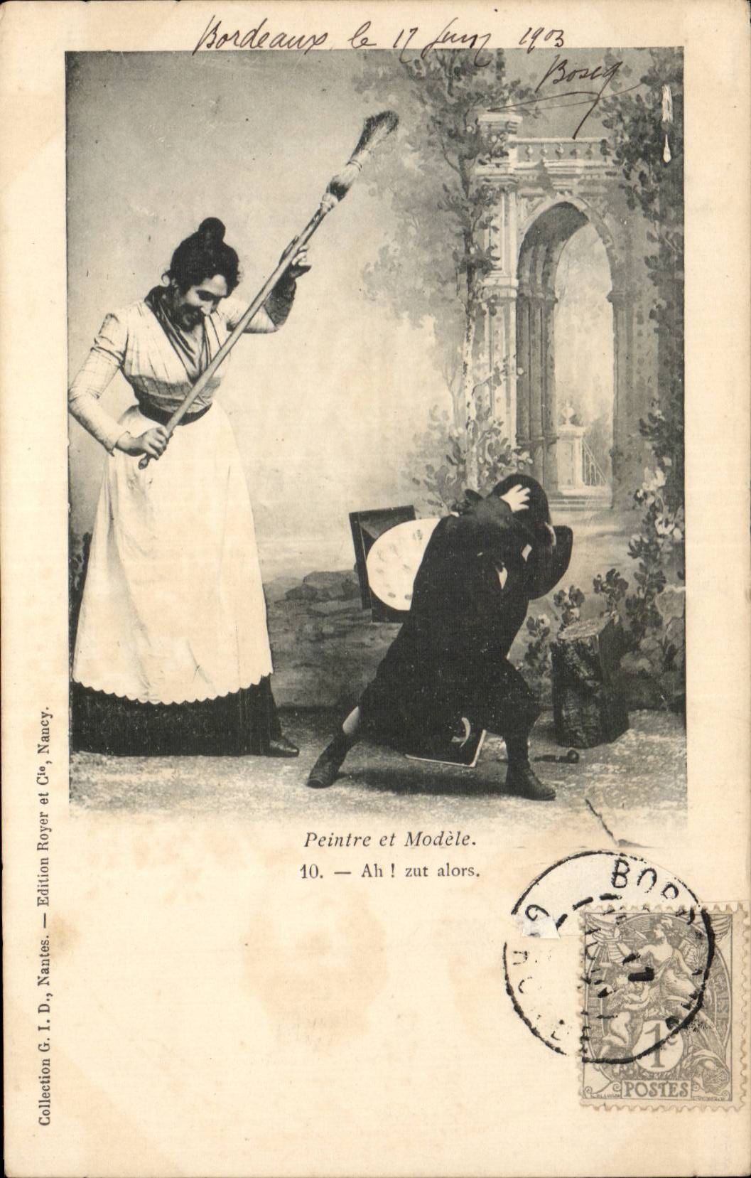 Peintre et Modèle — Edition Royer et Cie, Nancy — n°10