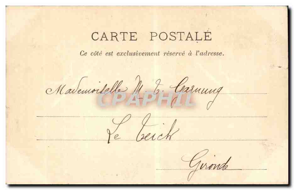CPA Fantaisie Peintre et modele  — Rückseite