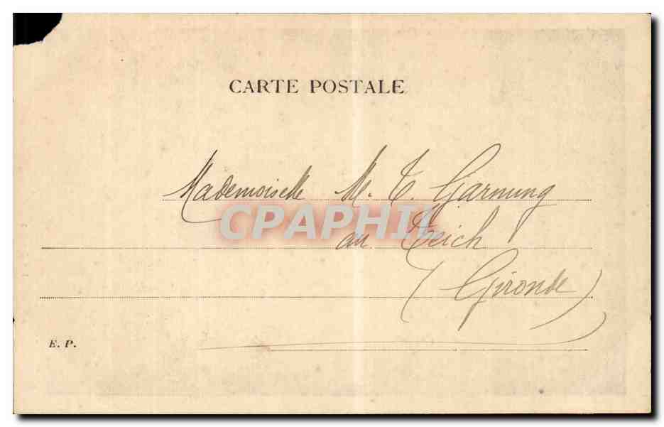 Le Crabe — scène de pêche — E.P. (éditeur) — Verso