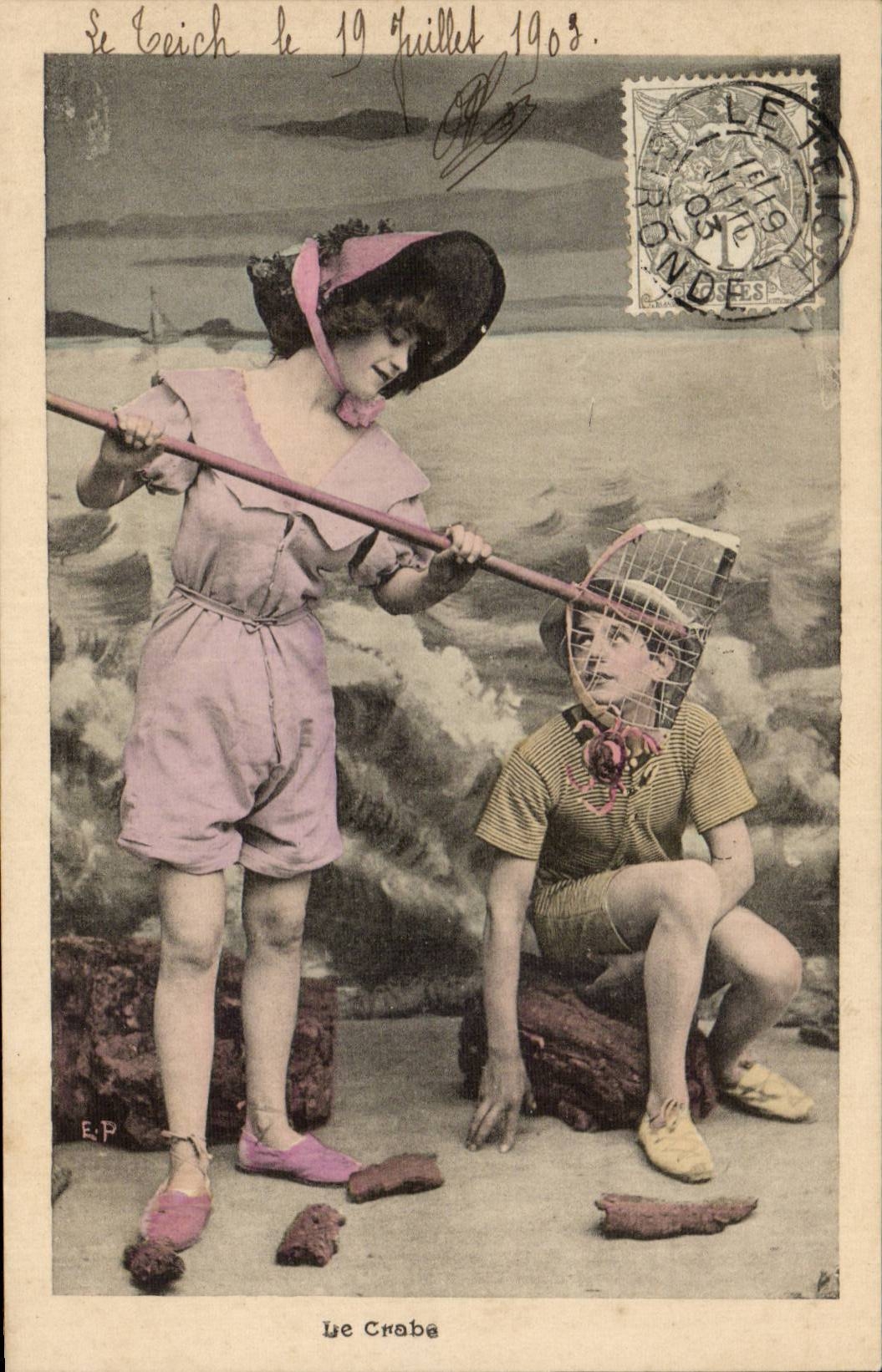 Je Crabe — scène de plage — E.P. (éditeur)