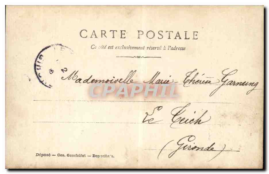 Casanova à Nice — couple en intimité — éditeur A. & S. — Verso