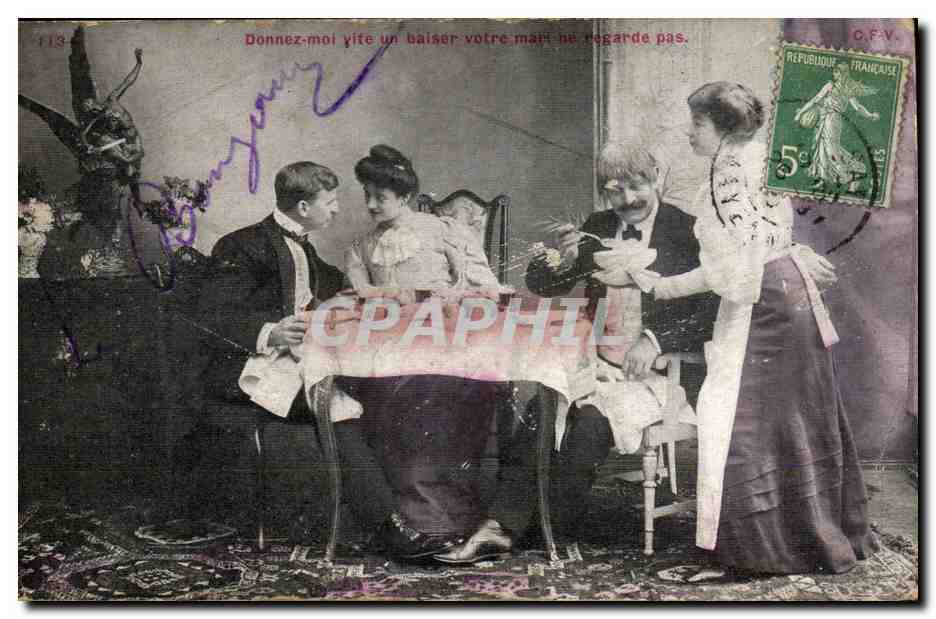 CPA Fantaisie Femme