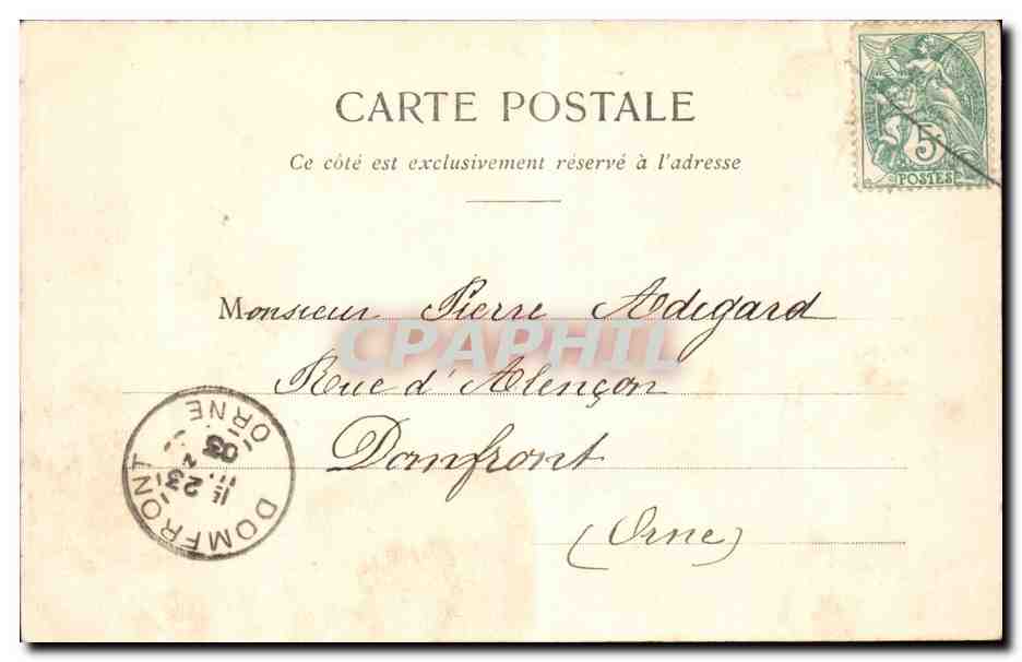 CPA Fantaisie Enfants L'angelus — Rückseite