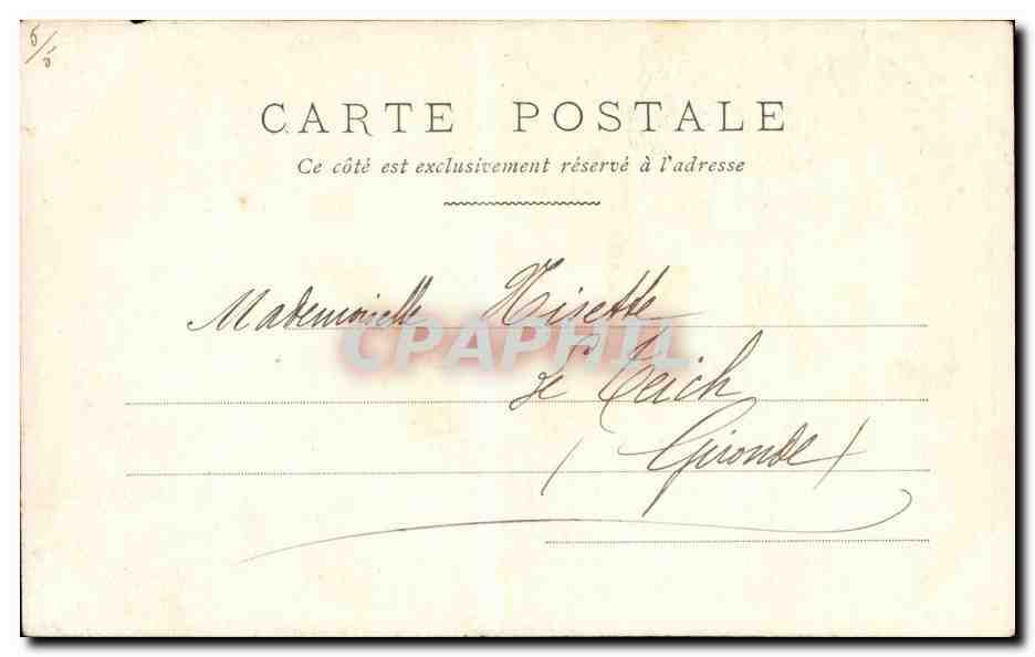 CPA Fantaisie Femme — Verso
