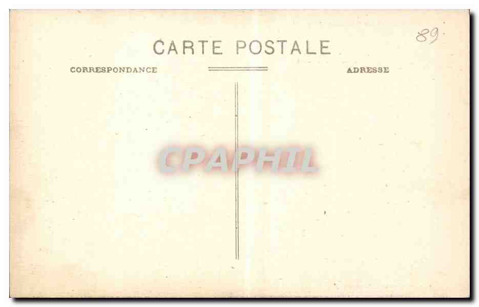 CPA Quarre les Tombes Fronton de l'eglise — Verso
