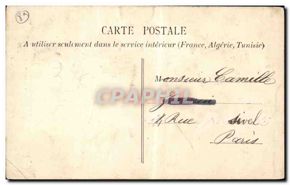 CPA Sens Le nouvel hotel de ville inaugure le 3 avril 1904 — Rückseite