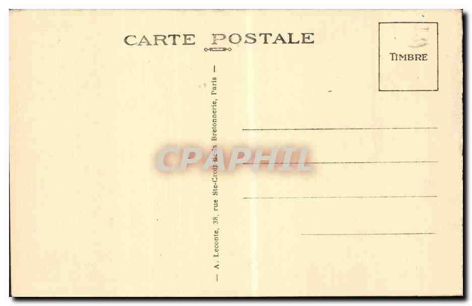 CPA Paris Sacre coeur Montmatrre — Rückseite