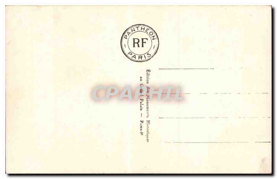 CPA Paris La pantheon — Verso