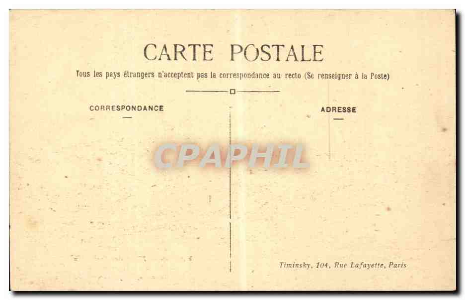 CPA Paris Hotel des Invalides Tombeau de Napoleon 1er — Rückseite