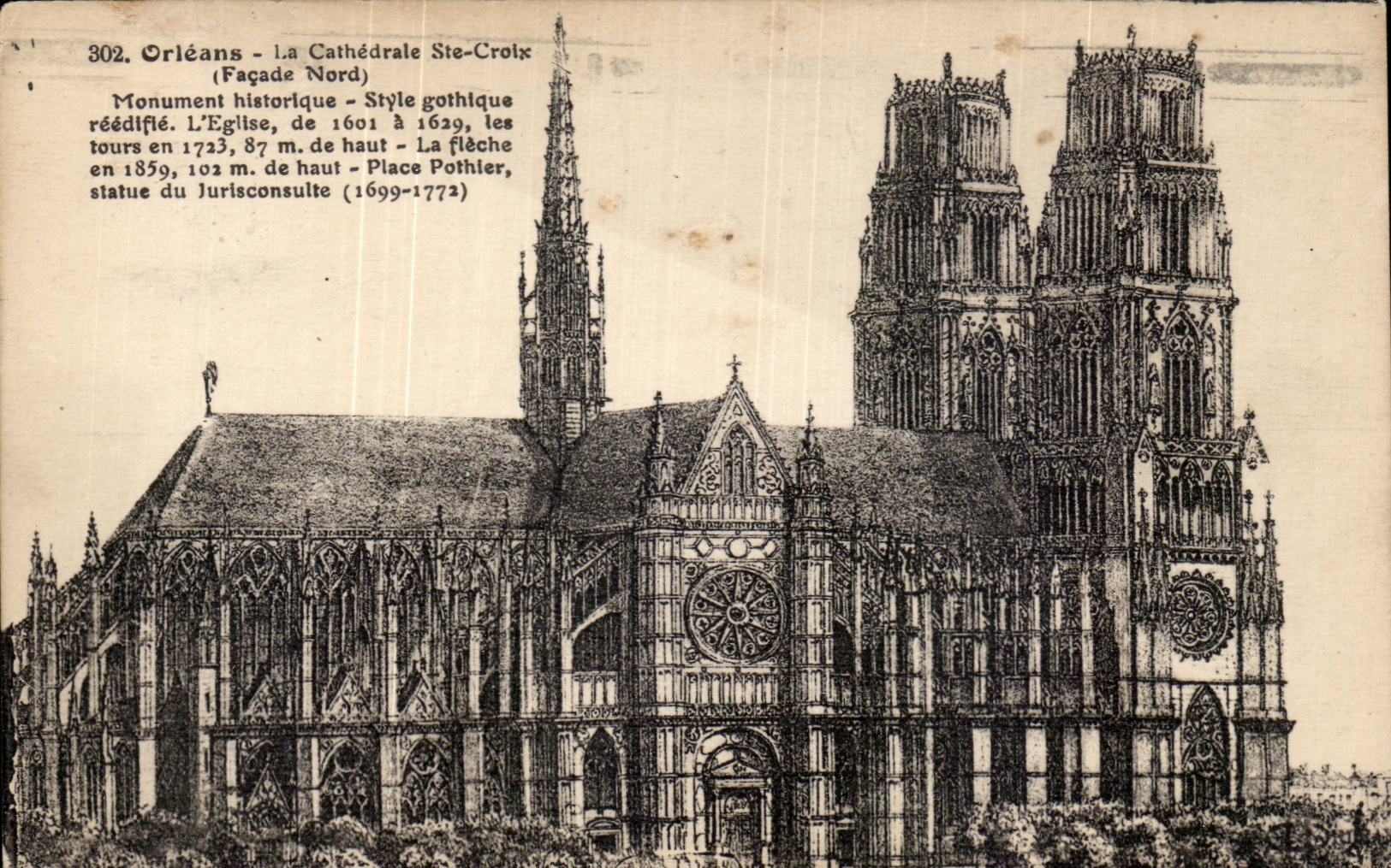 CPA Orleans La cathedrale Ste Croix 