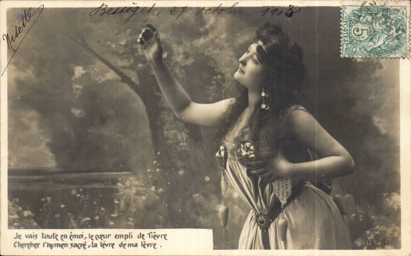 CPA Fantaisie Femme 