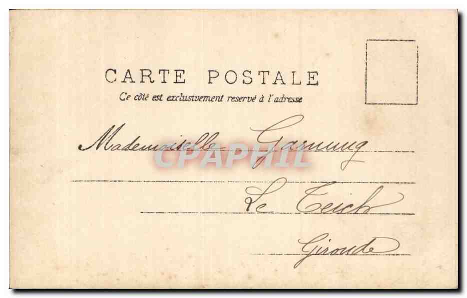CPA Fantaisie Femme  — Verso