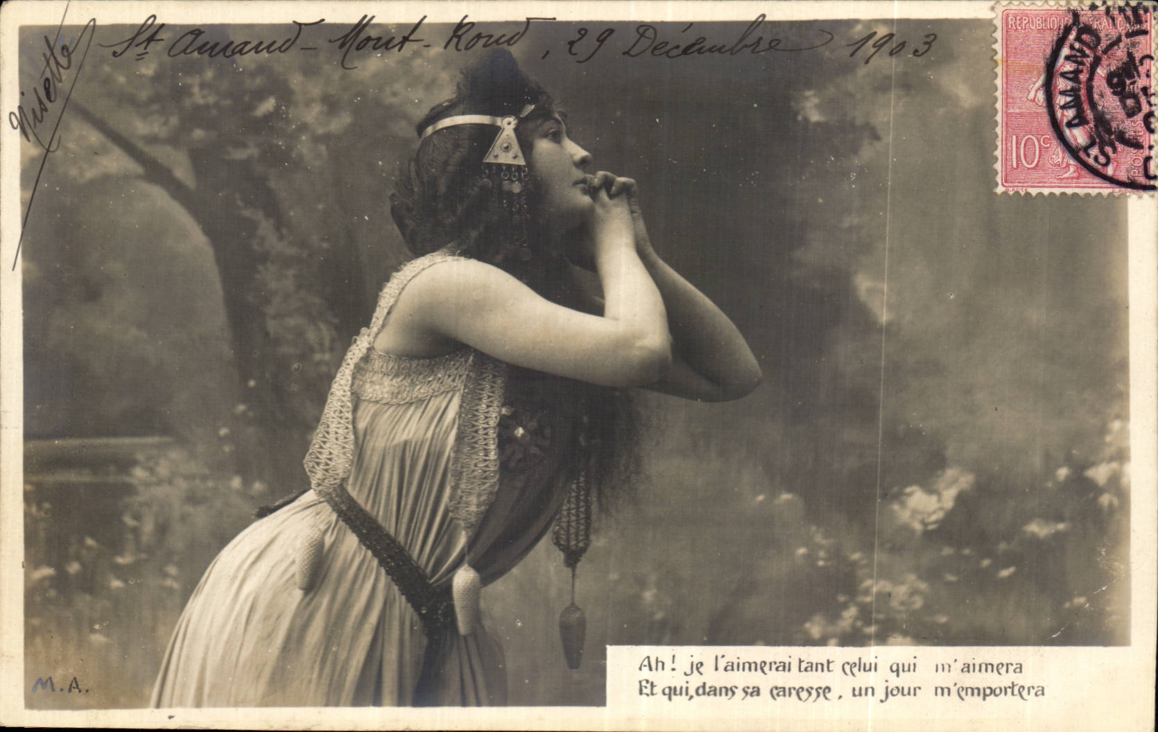 CPA Fantaisie Femme 