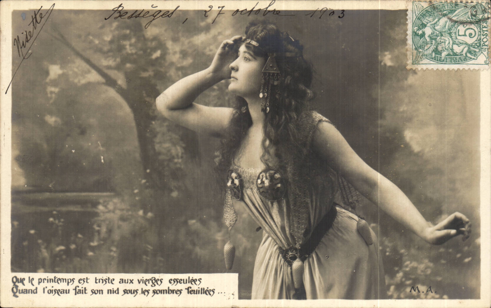 CPA Fantaisie Femme 