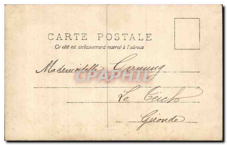 CPA Fantaisie Femme  — Rückseite